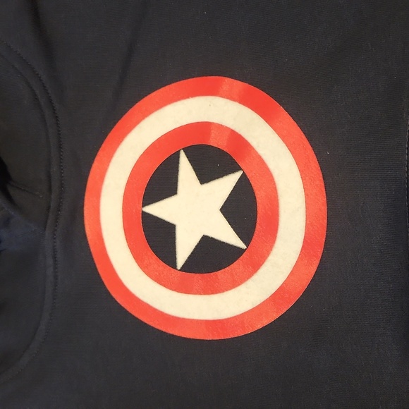GAP Kids Marvel Captain America Hooded Sweater Size Small 6-7 - Picture 2 of 4